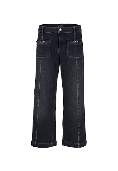 Jeans Detail Culotte mit Front-Naht