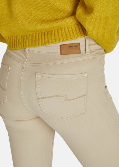 Jeans Cici mit unifarbenem Design