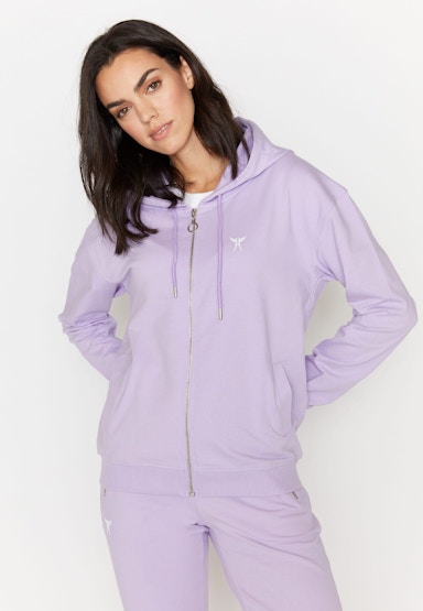 Sweatjacke Hoodie Zip in Pastell