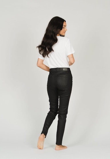 Hose Malu Zip mit Lederoptik