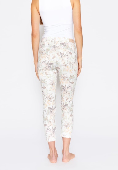 Jeans Ornella mit Palmen-Print