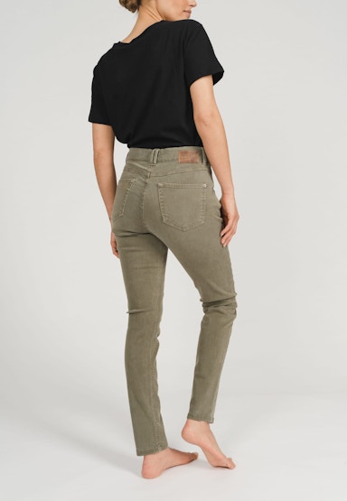 Jeans Skinny Button mit Coloured Denim