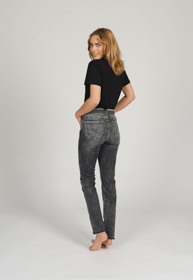Jeans Skinny Sporty Fringe mit elastischem Bund