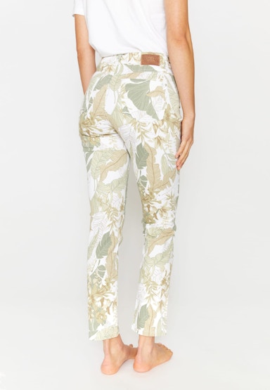 Hose Cici mit Palmen-Print