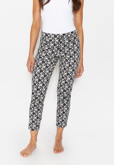 Stoffhose Ornella mit Logo-Applikation