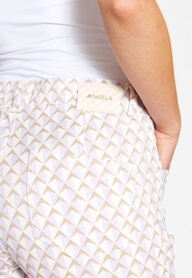 Hose Cropped Bootcut mit Print