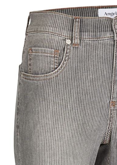 Jeans Skinny Ankle Zip mit Streifenmuster