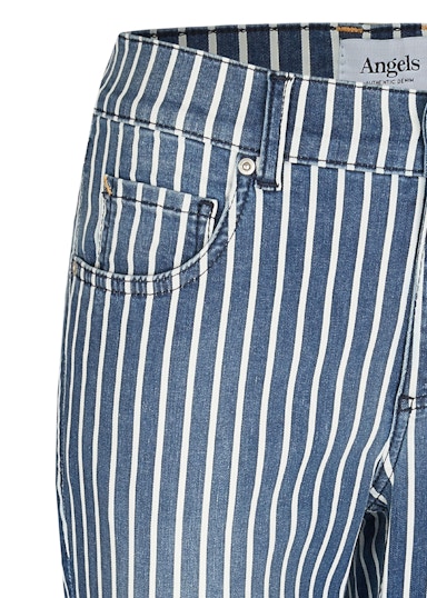 Jeans Skinny Ankle Zip mit Streifen