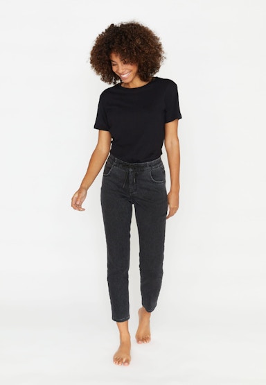 Elastic waistband jeans Louisa Active with drawstring