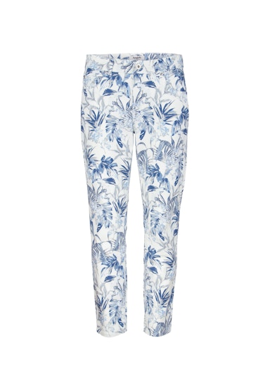 Jeans Ornella with palm tree print