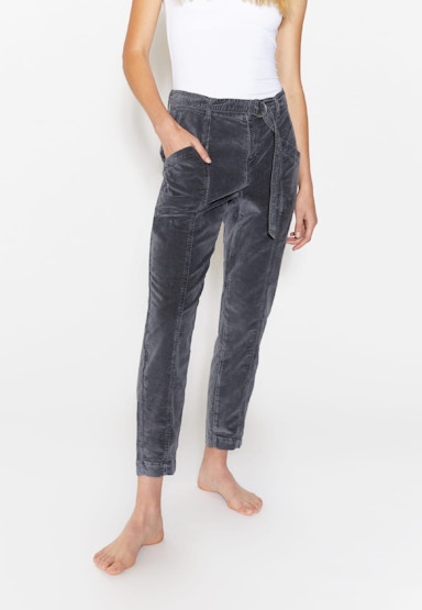 Slim-Fit-Jeans Clare Fancy Belt mit Ziernähten