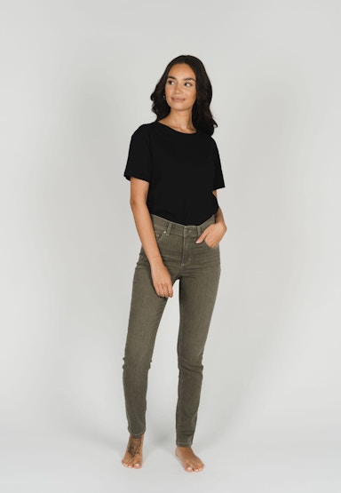 Jeans Skinny aus Sweat Denim