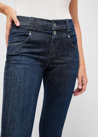 Jeans Skinny Button mit authentischem Denim