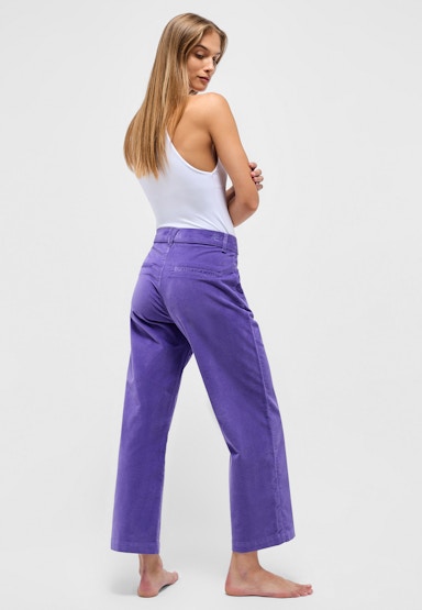 Pants Pocket Culotte with velvet fabric