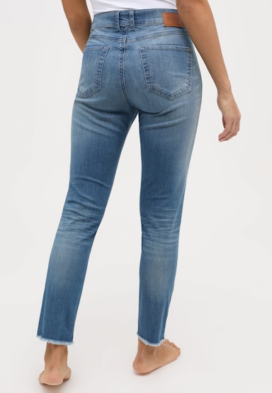 Jeans Skinny Ankle Zip Fringe