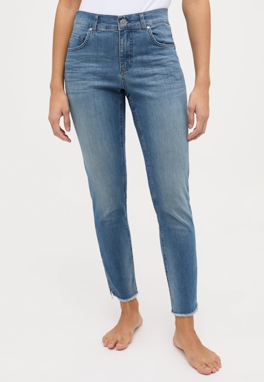 Jeans Skinny Ankle Zip Fringe