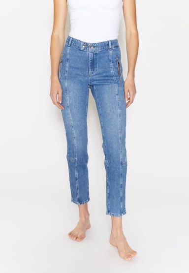 Jeans Slim mit Zipper-Taschen
