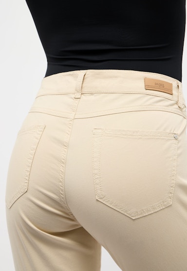 Pants Cici Crop Slit in solid design