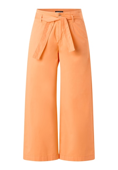 Pants Cropped Detail Culotte with belt