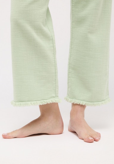 Pants Pocket Culotte with fringe hem