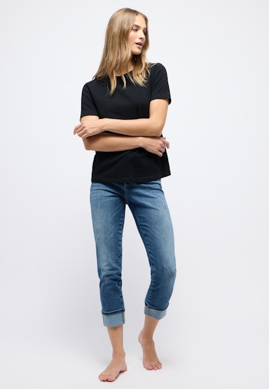 Cici Crop Glam Jeans with embellishments