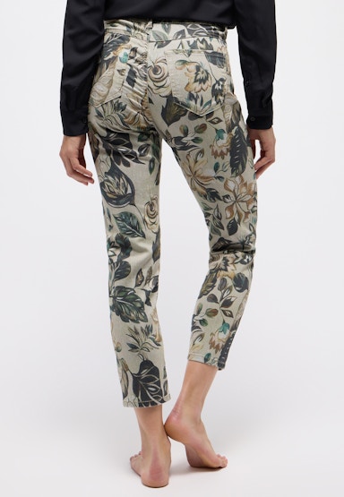 Jeans Ornella with floral pattern