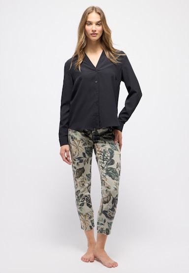 Jeans Ornella with floral pattern