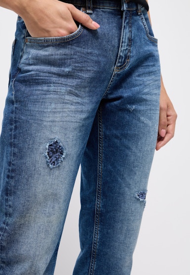 Jeans Boyfriend Sequin mit Pailletten