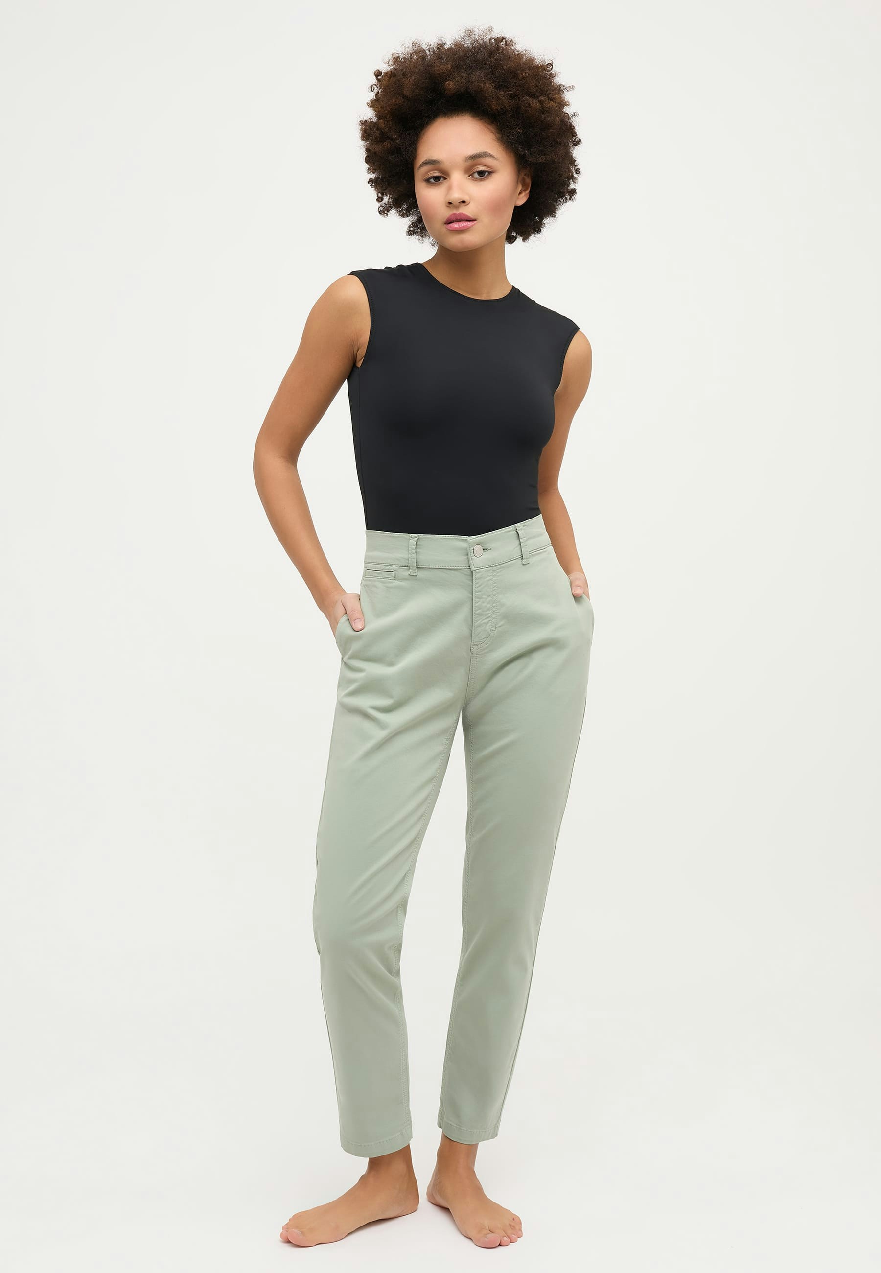 Louisa Chino with welt pockets