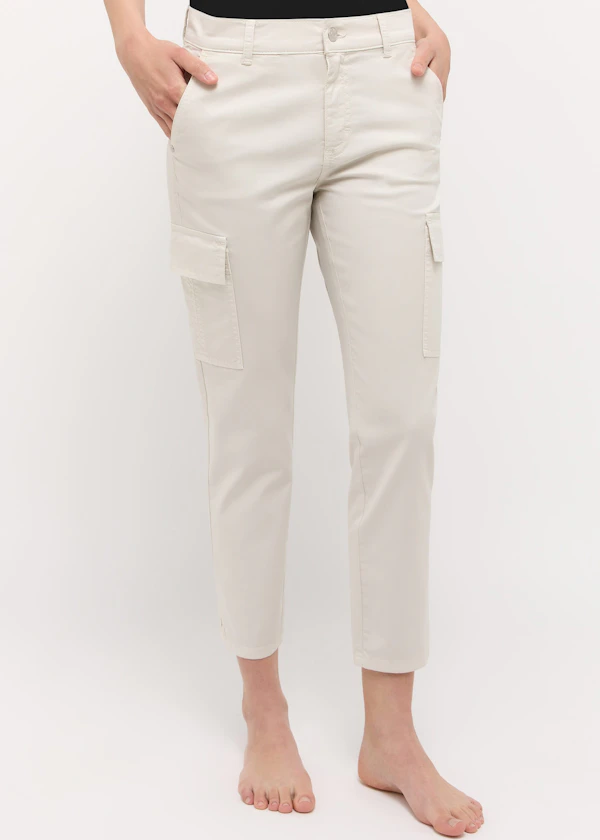 Hose Cici Crop Slit Cargo mit Summer Cotton
