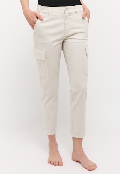 Cici Crop Slit Cargo trousers with Summer Cotton