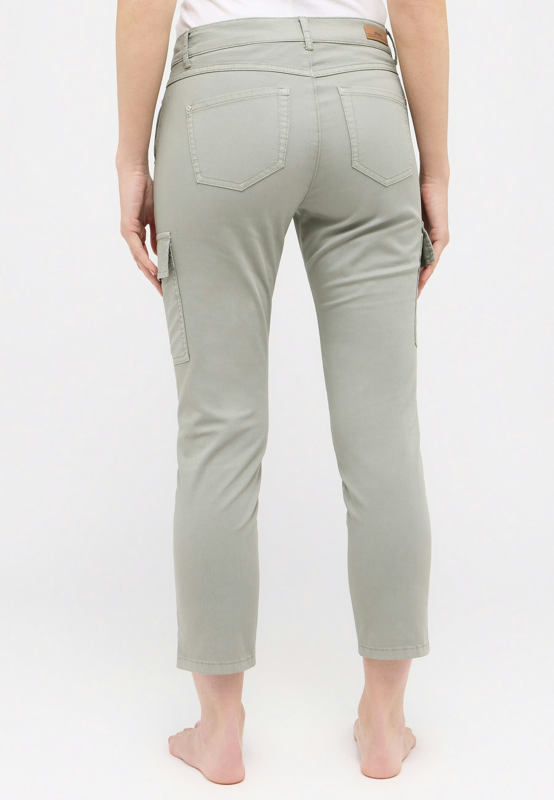Cici Crop Slit Cargo trousers with Summer Cotton