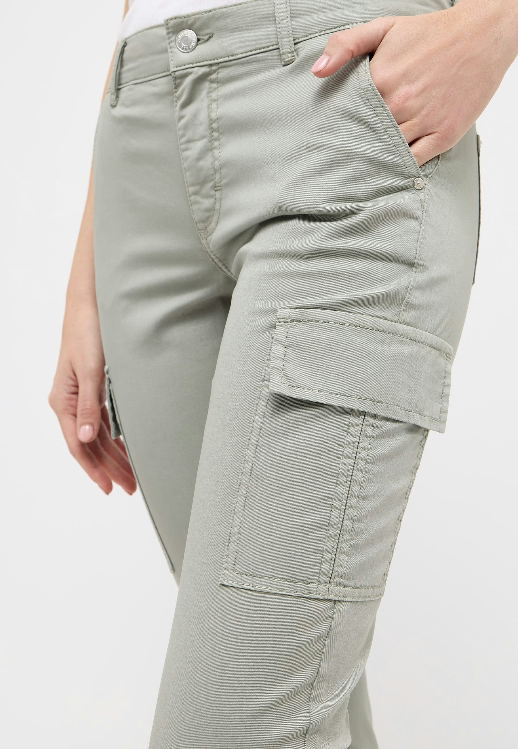 Cici Crop Slit Cargo trousers with Summer Cotton
