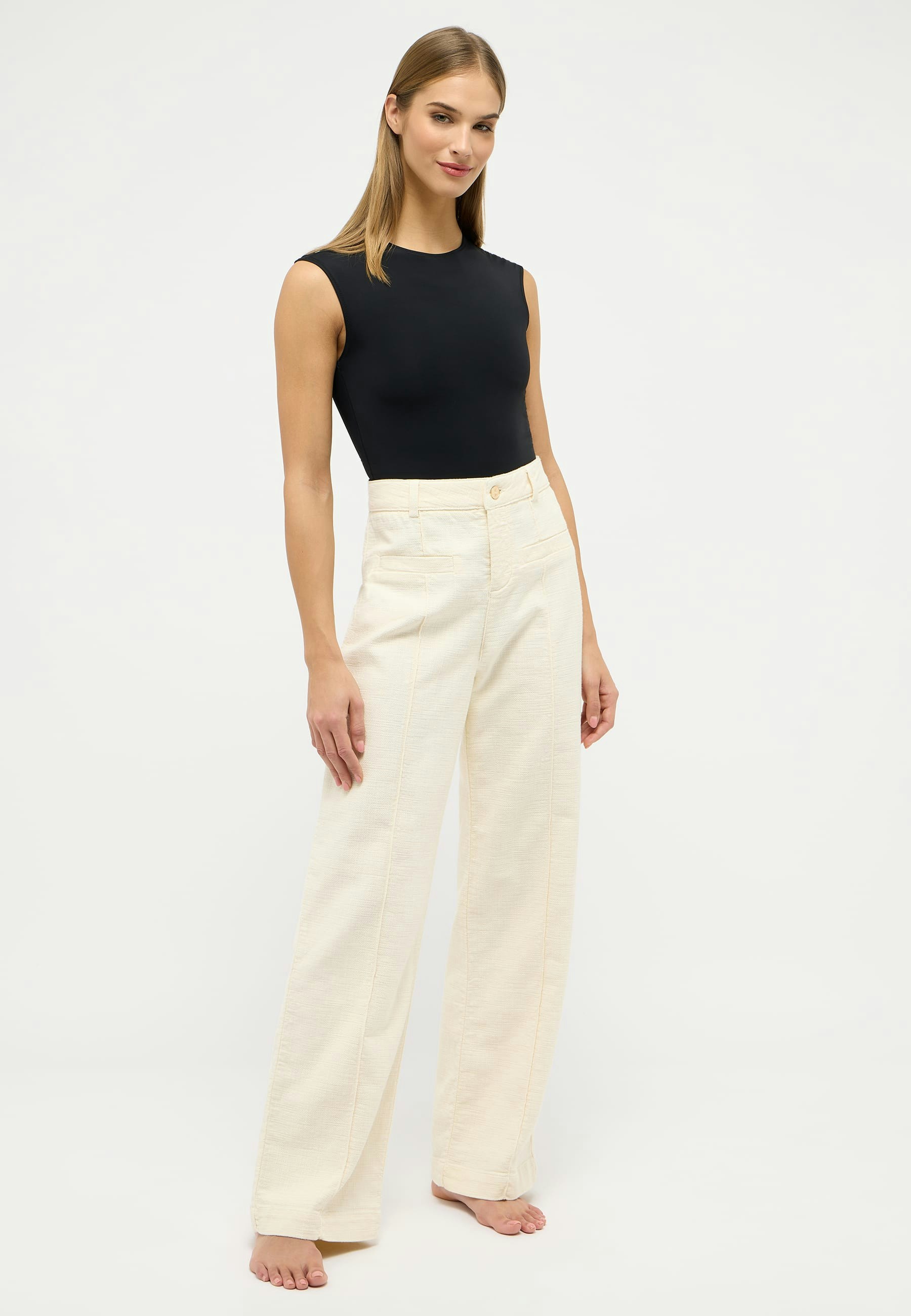Pants Pocket Wide Legs with front seam