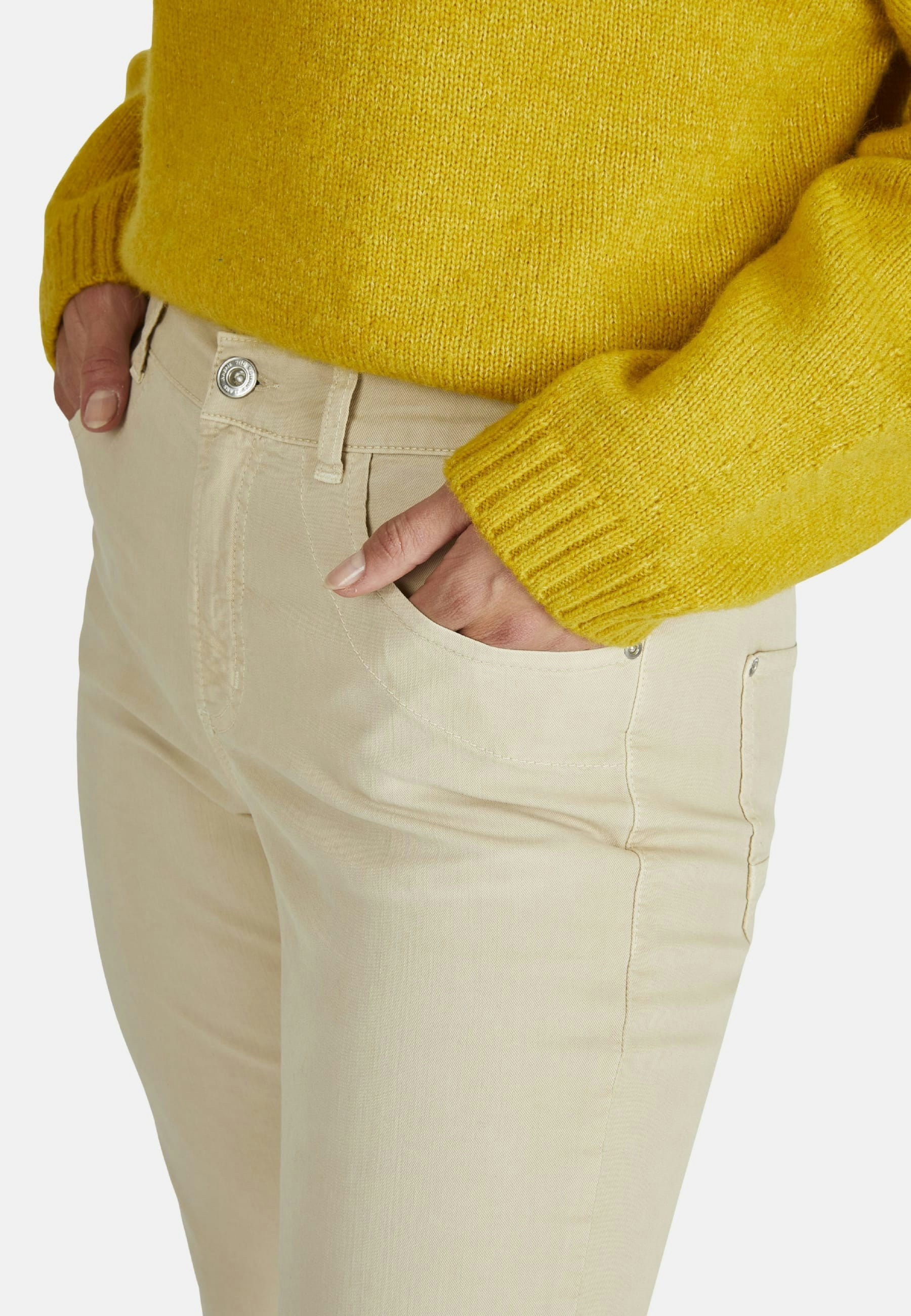 Jeans Tama Cropped mit teilelastischem Bund