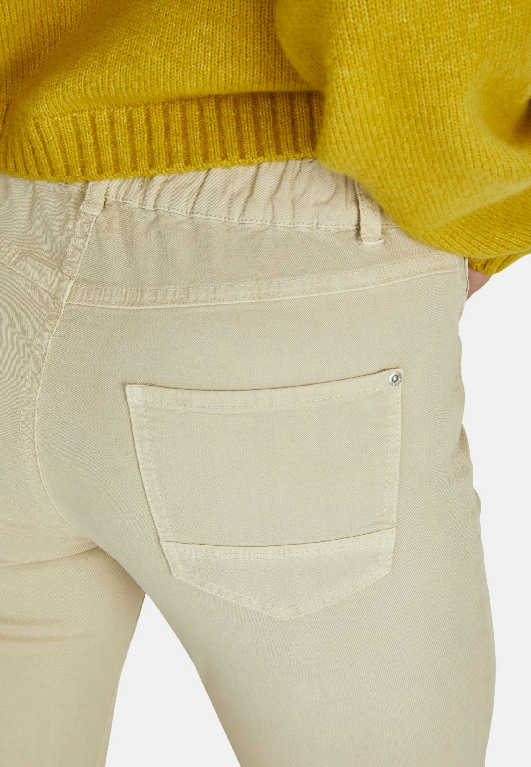 Jeans Tama Cropped mit teilelastischem Bund