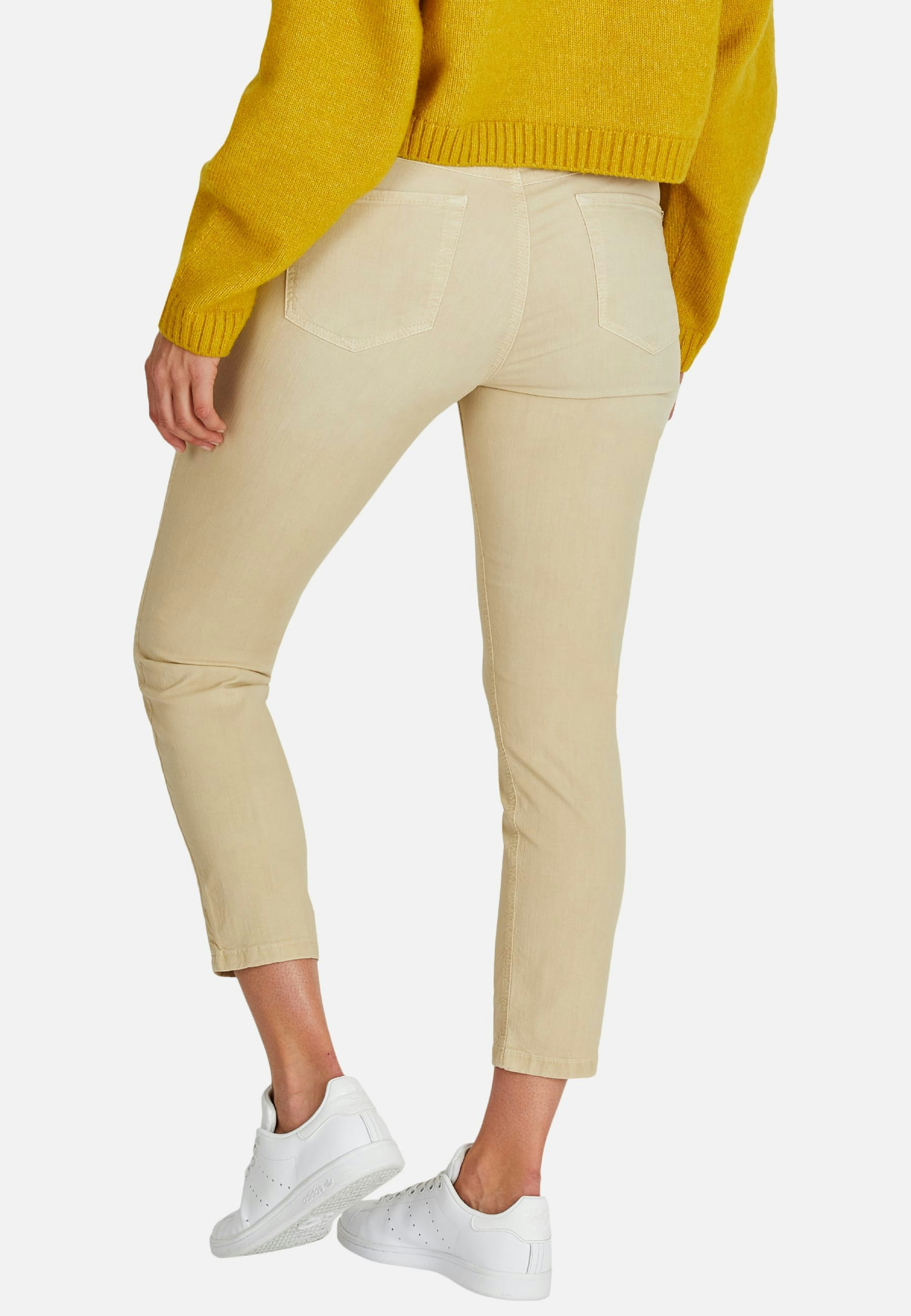 Jeans Ornella Button with solid fabric