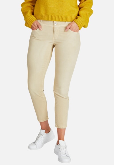 Jeans Ornella Button with solid fabric