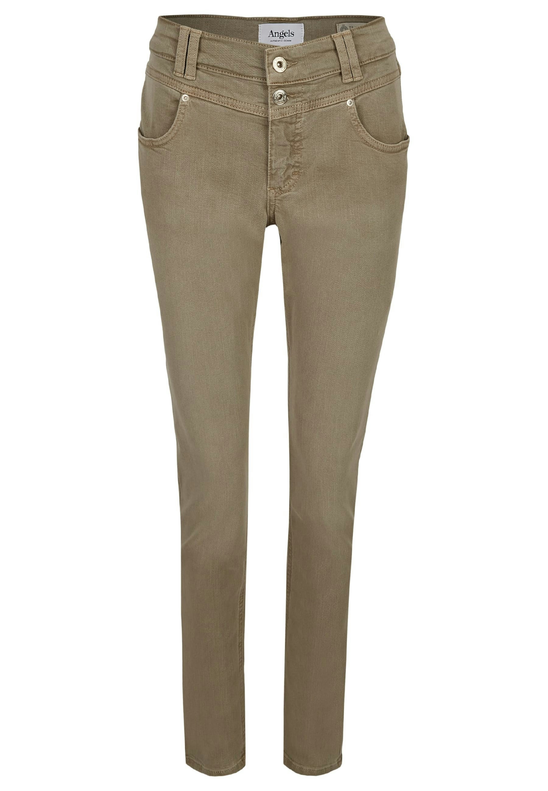 Jeans Skinny Button with colored denim