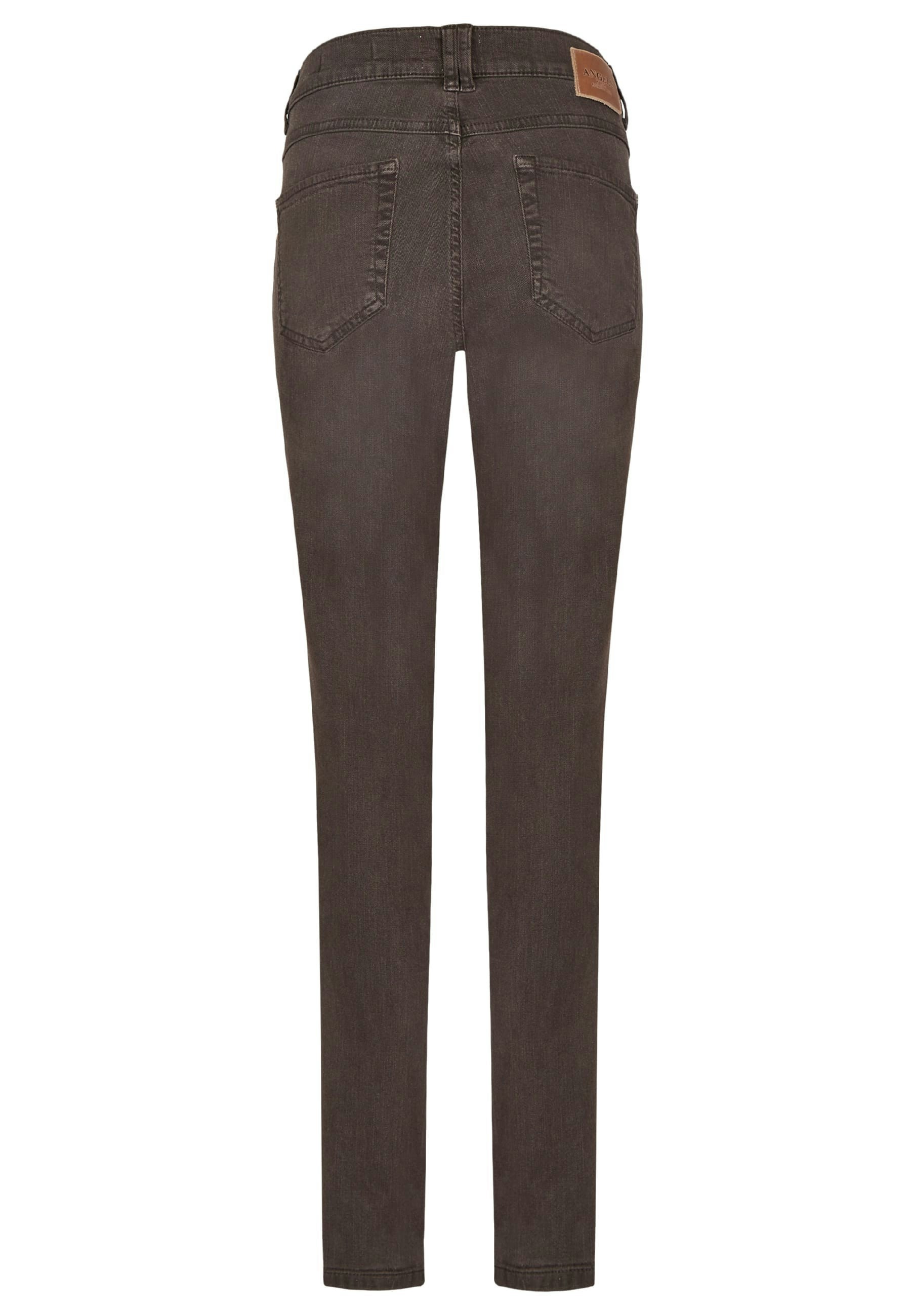 Jeans Skinny Button mit Coloured Denim