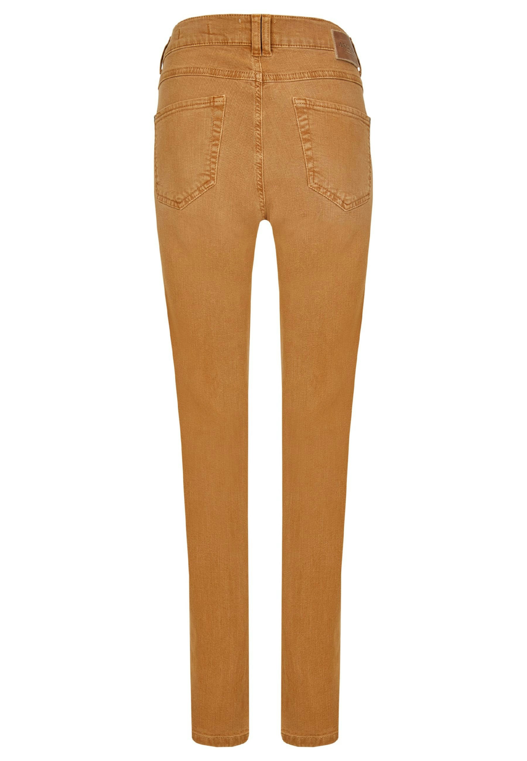 Jeans Skinny Button with colored denim