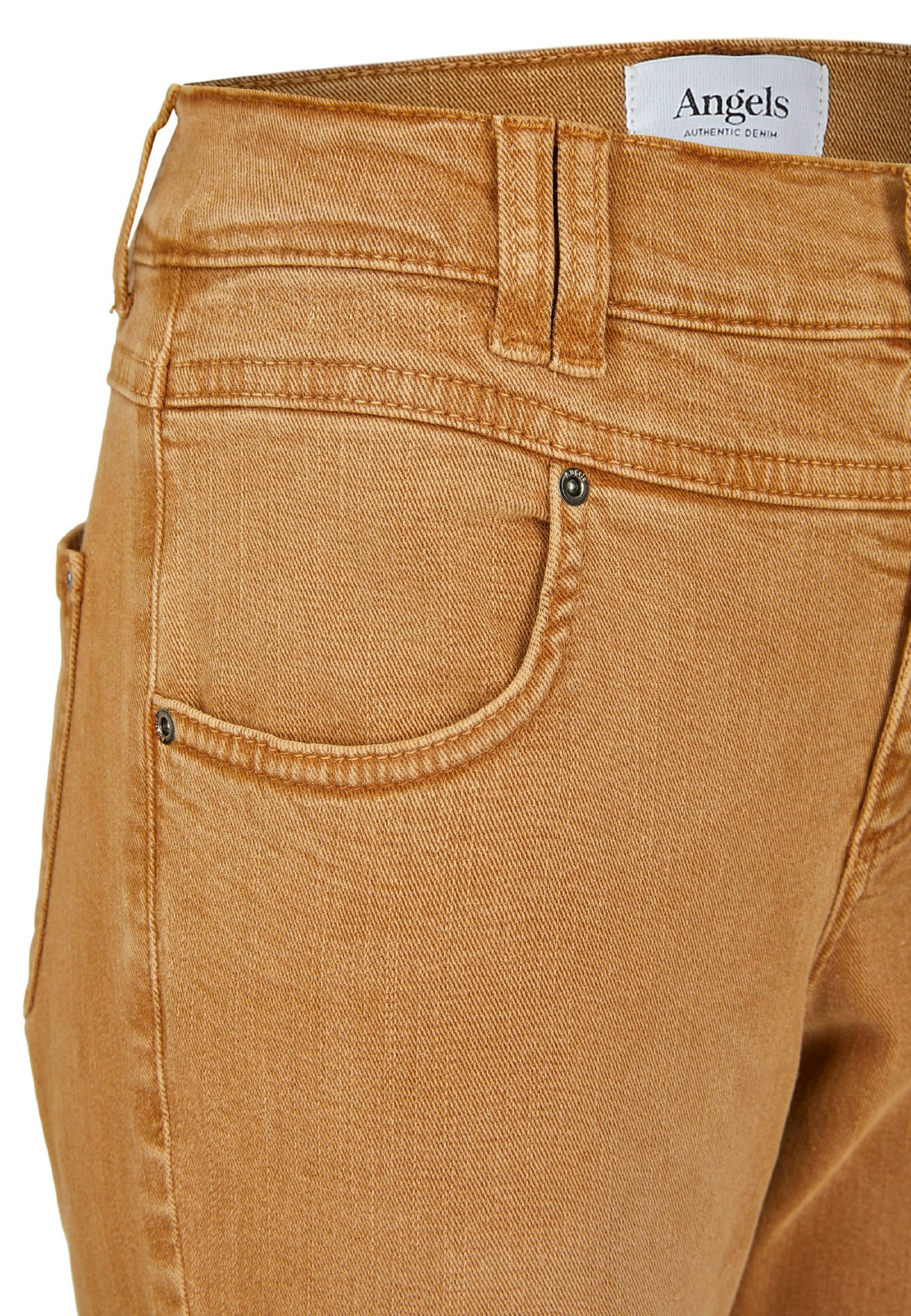 Jeans Skinny Button with colored denim