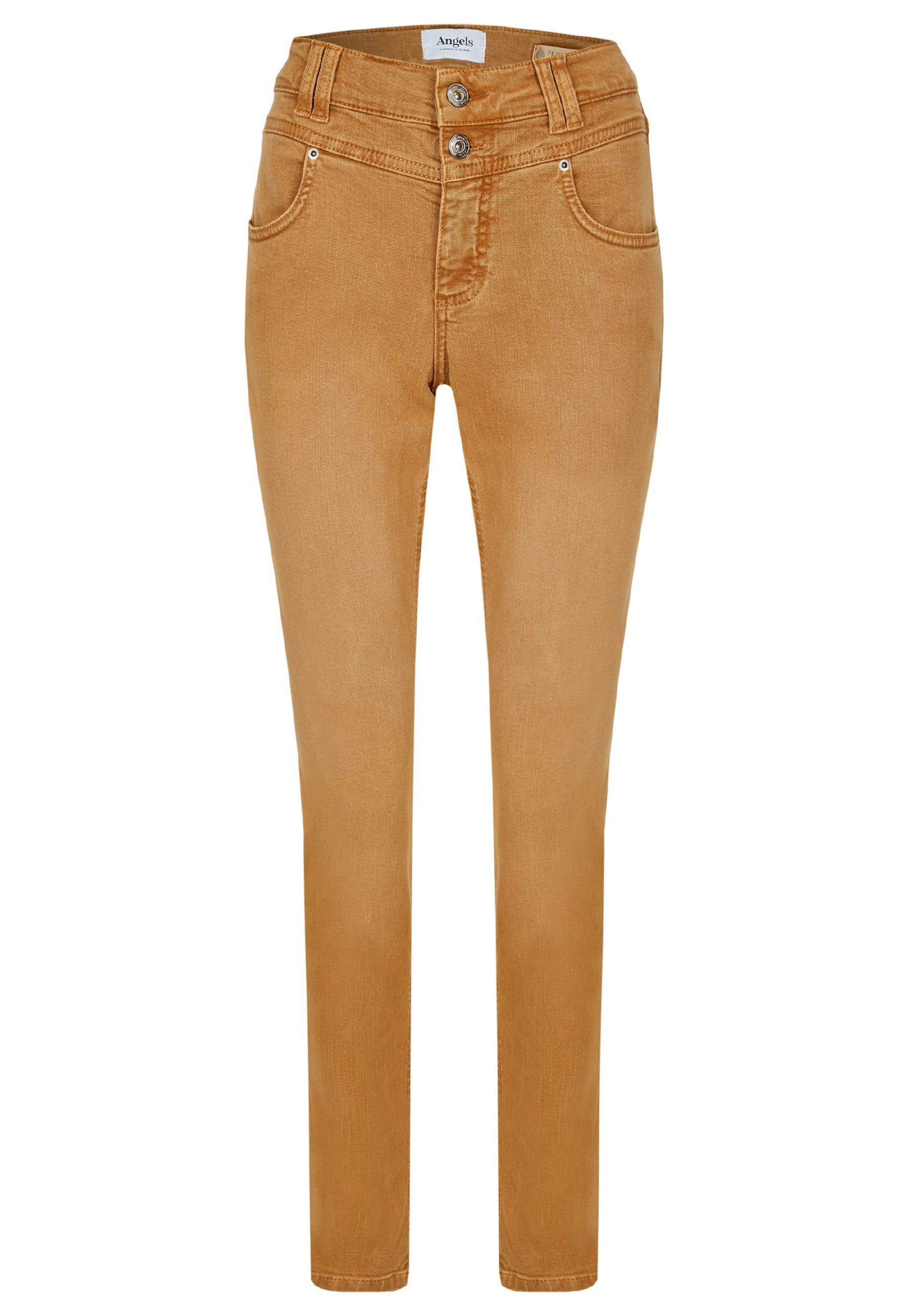 Jeans Skinny Button with colored denim