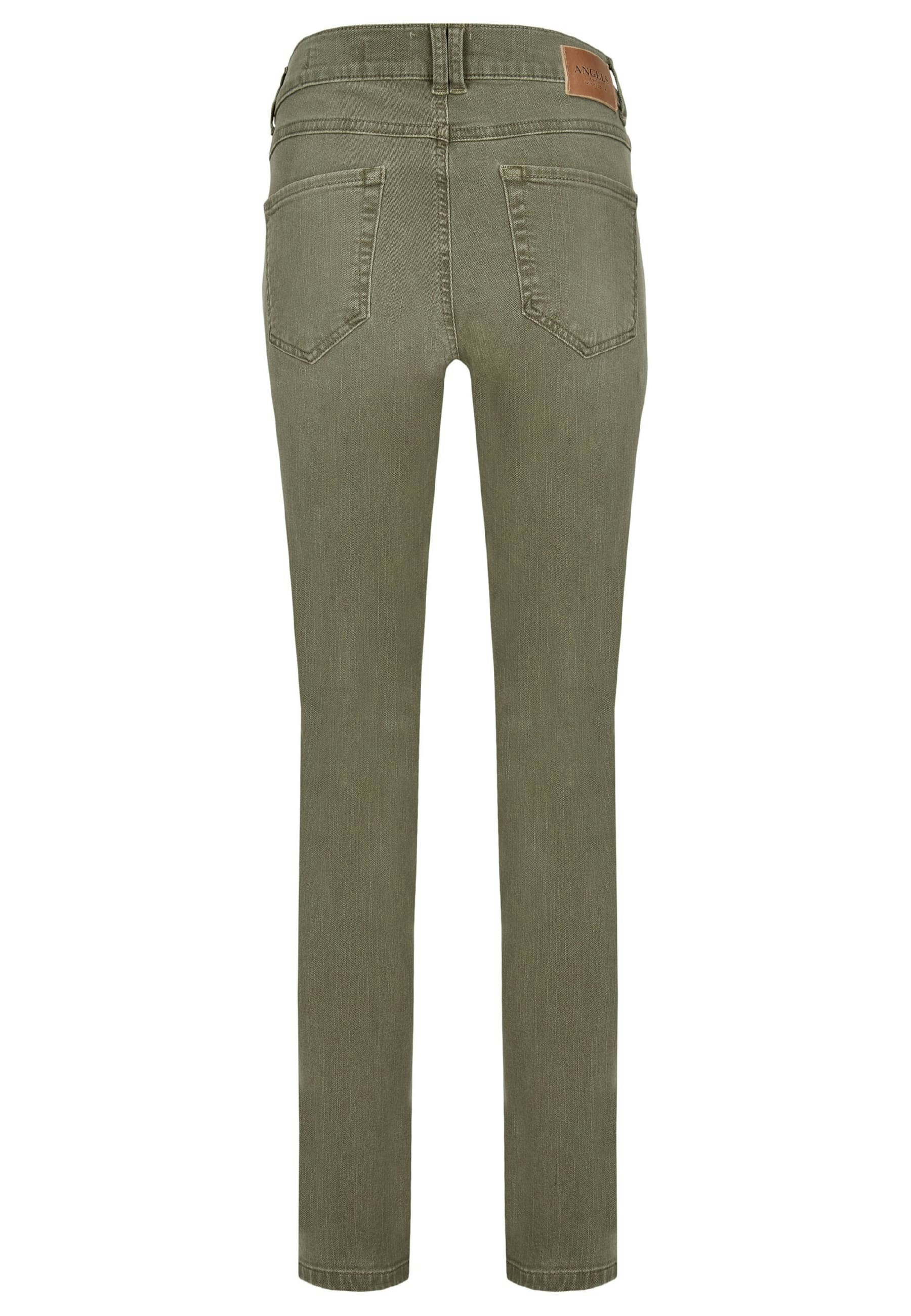 Jeans Skinny Button with colored denim