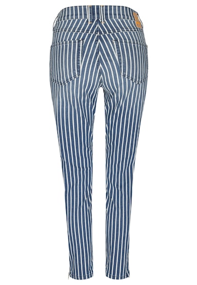 Jeans Skinny Ankle Zip mit Streifen