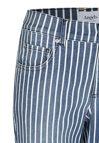 Jeans Skinny Ankle Zip mit Streifen