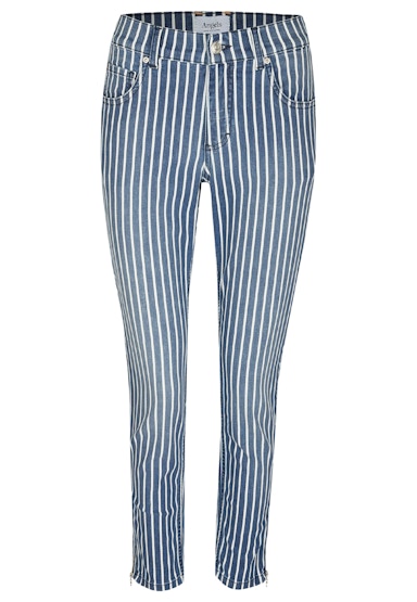 Jeans Skinny Ankle Zip mit Streifen