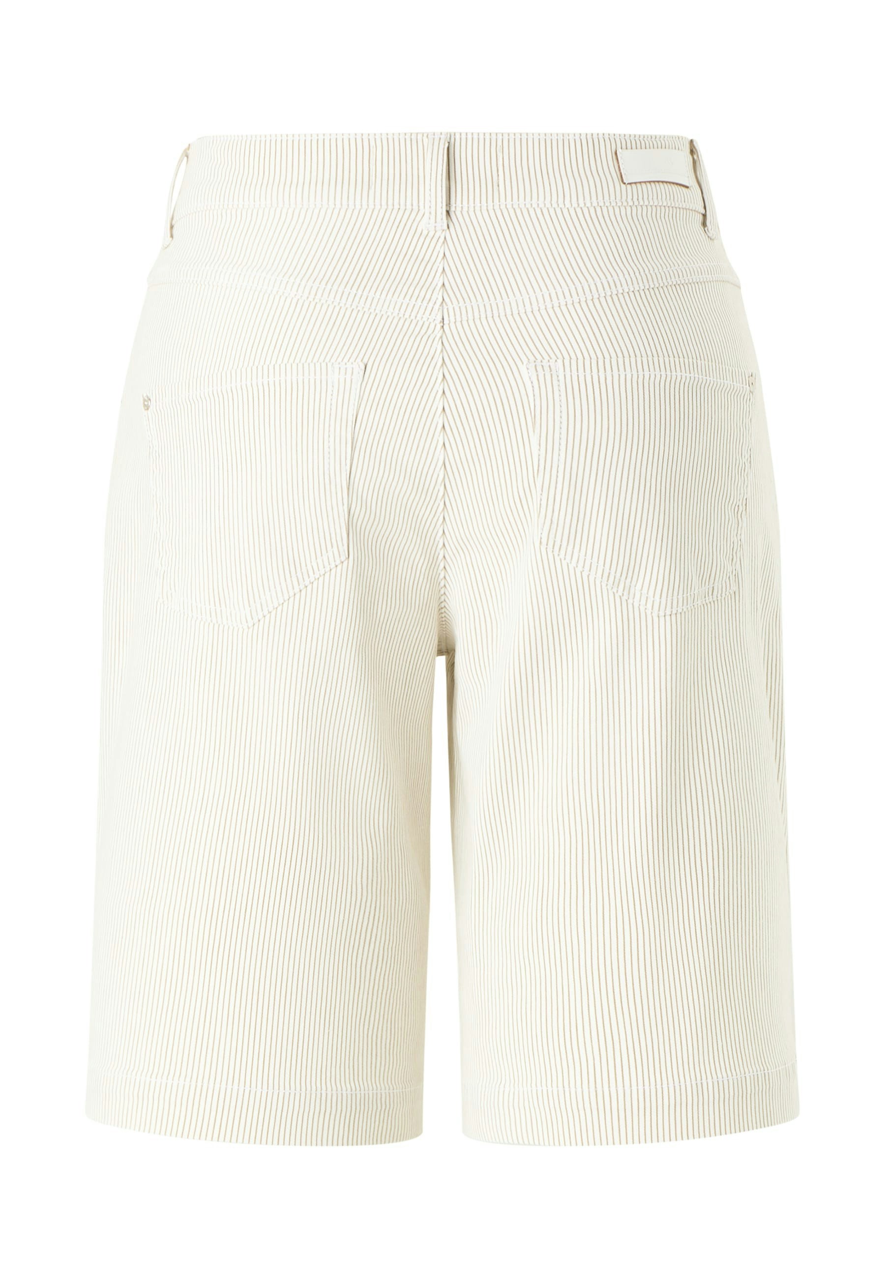 Jeans Wide Leg Short mit Streifen