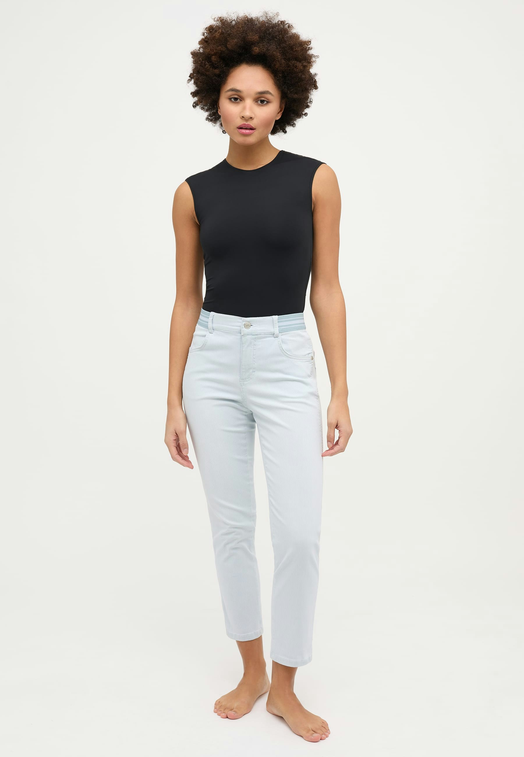 Jeans Cici Crop Slit Sporty