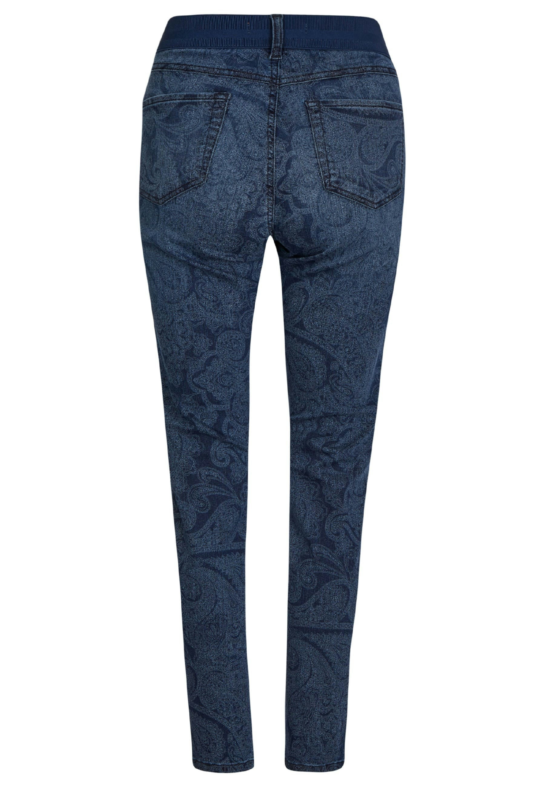 Jeans One Size with paisley pattern